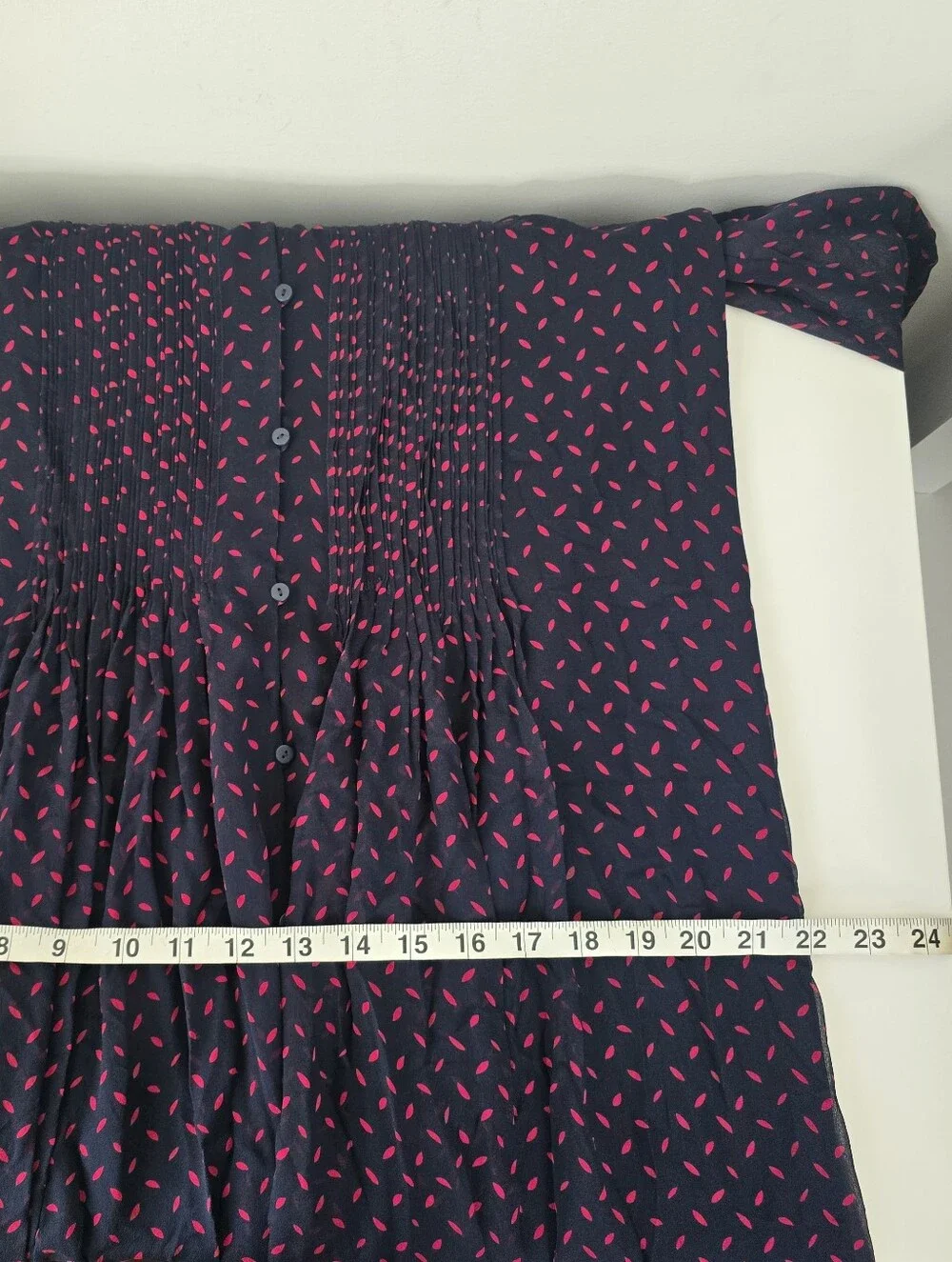 DVF Diane von Furstenberg Kourtni Silk Dress Alexander Navy Bromley Dot 10 NWT